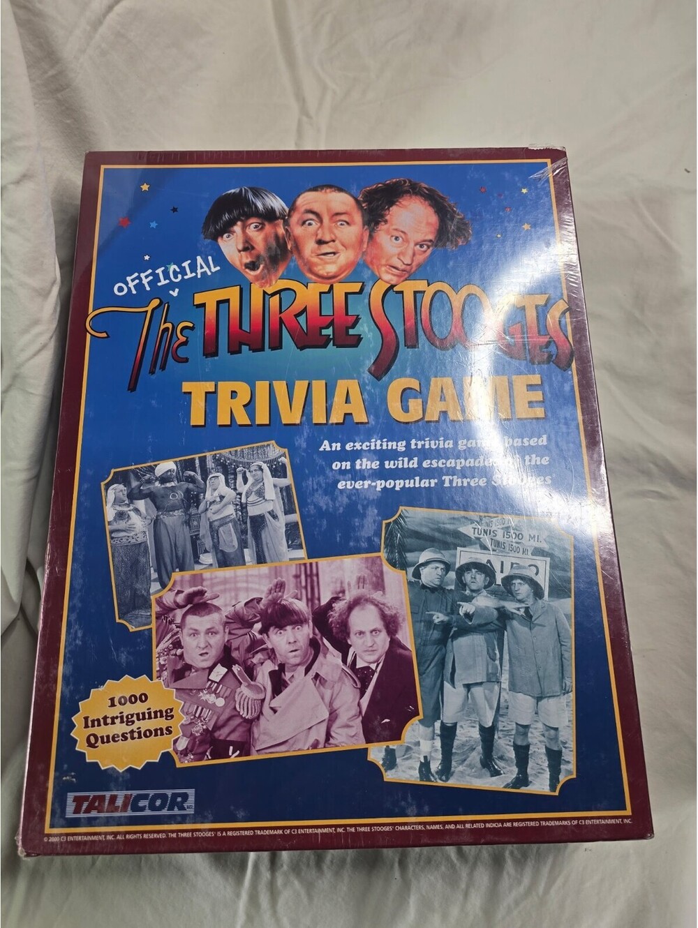 The Three Stooges Trivia Game - Sealed Vintage Board Game (Sealed) minor wear